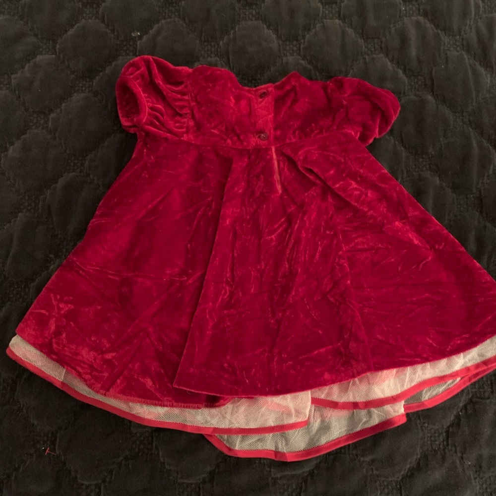 Ashley Ann Girls Formal Fancy Dress-Red Velvet